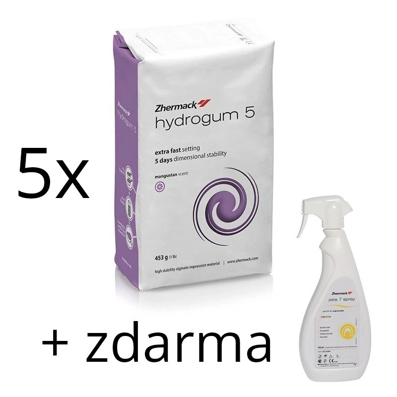 5x Hydrogum 5, 453g + 1x Zeta 7 Spray, 750 ml zdarma
