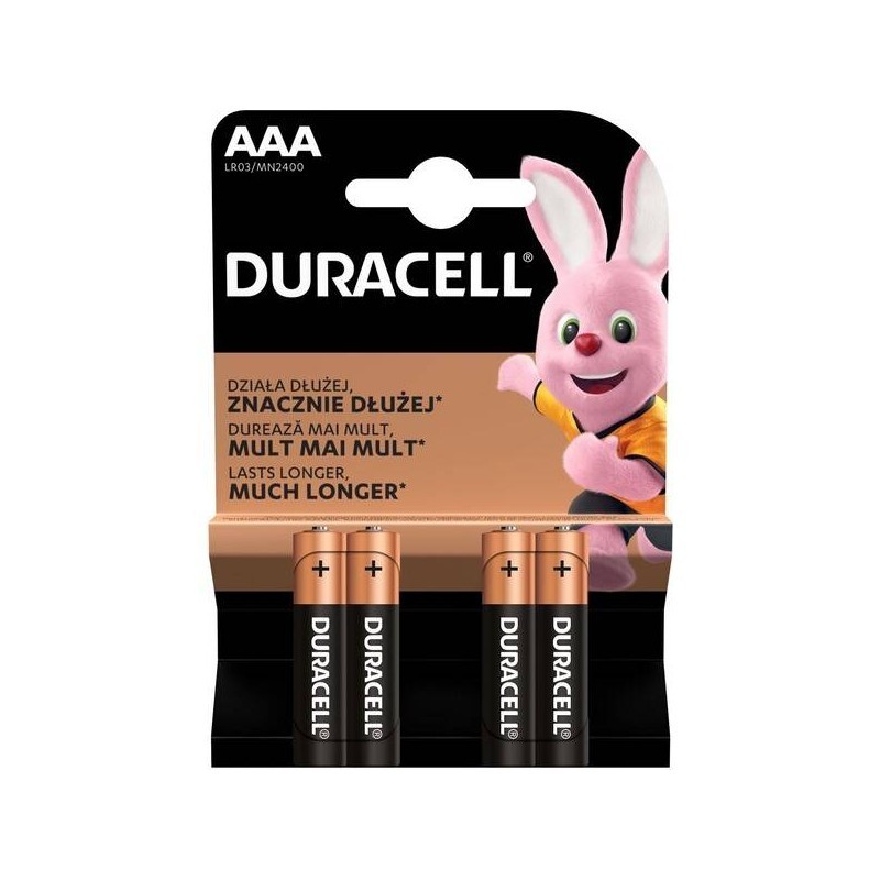 Baterie mikrotužková Duracell LR3 AAA, 4 ks