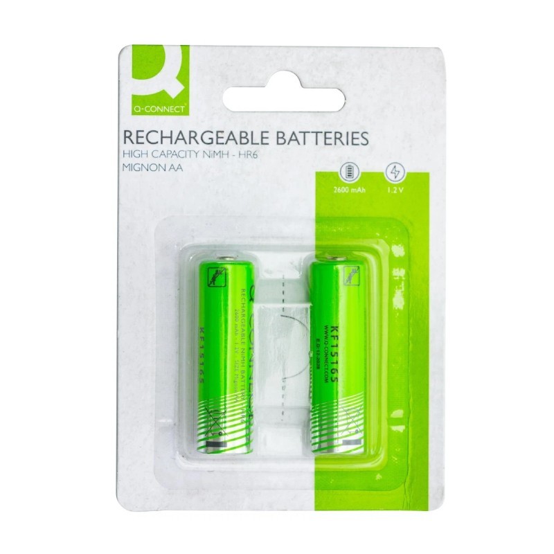 Baterie nabíjecí Q-Connect-AA, 2 600 mAh (bal.2ks)