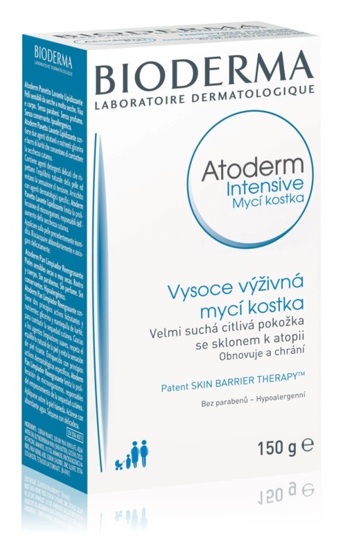 Bioderma Atoderm Intensive mydlo, tuhá kocka, 150 g