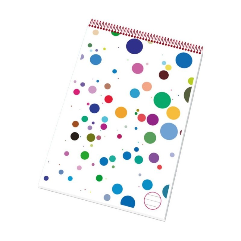 Blok krúžkovný A6, linajkovaný, perforovaný, 50 listov