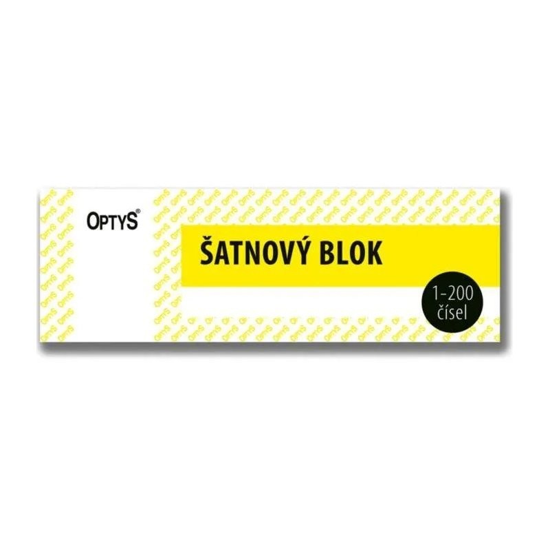 Blok šatnový blok, žlutá