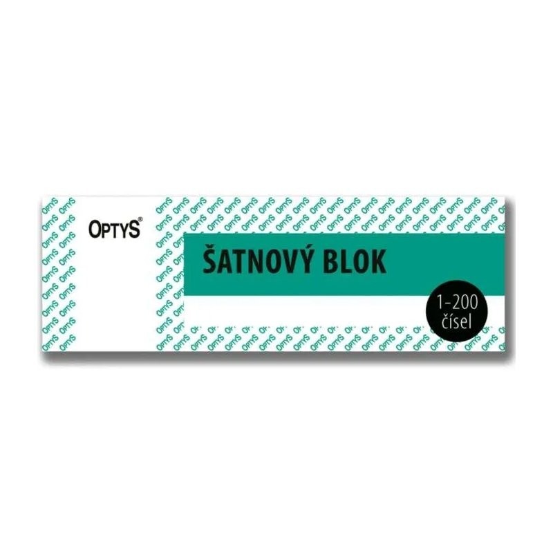 Blok šatňový, zelený