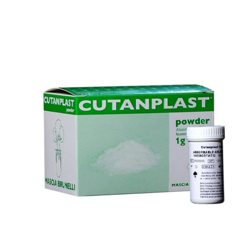 Cutanplast powder 1g,  absorpční hemostatikum, 6 ks