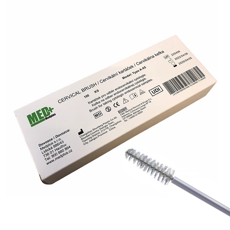 Cytobrush nesterilní A-05, bílý, 100 ks, poškozená krabička