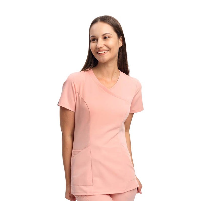 Dámská halena vypasovaná, Elegant Stretch, meruňková