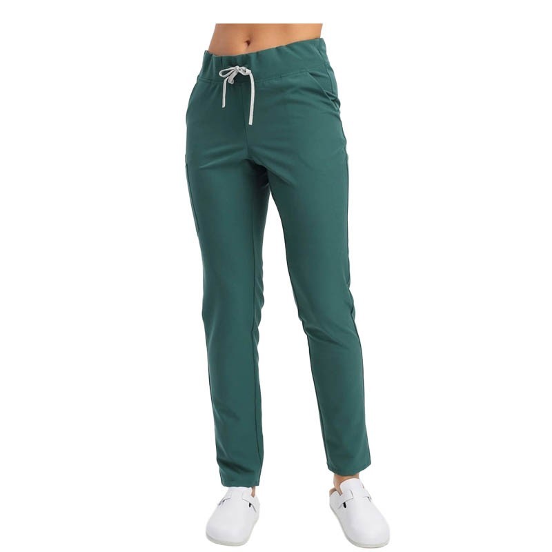 Dámské kalhoty, Elegant Stretch, lahvově zelená