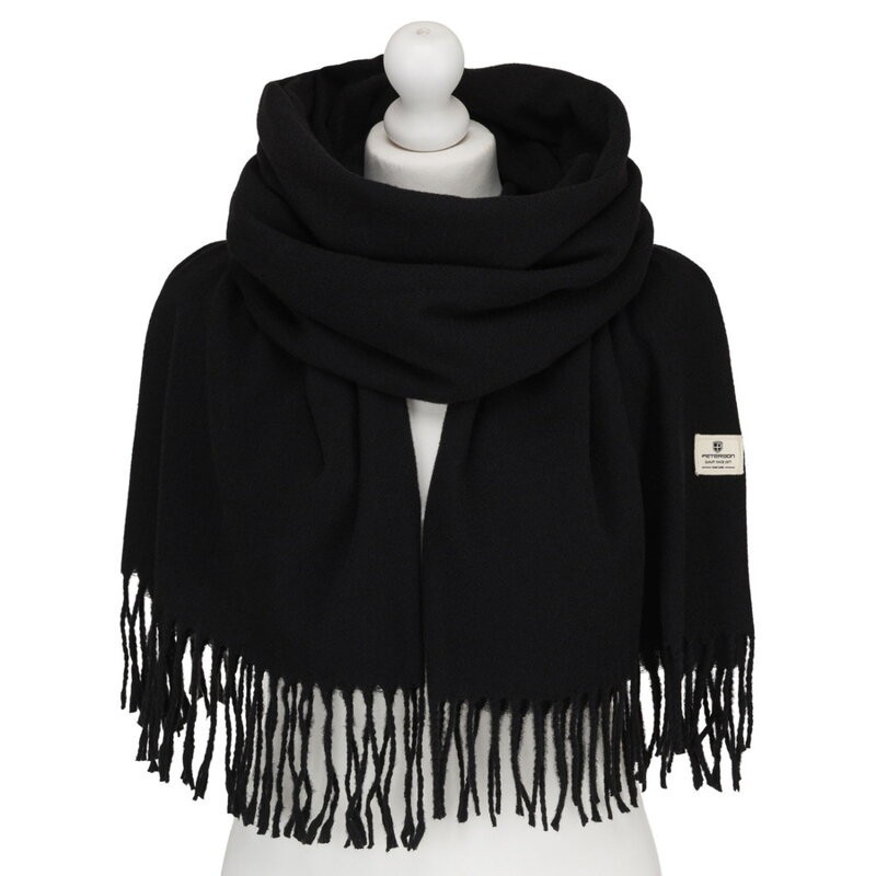 Dámsky elegantný šál v darčekovom balení, čierny