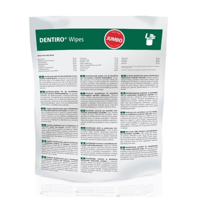 Dentiro Wipes Jumbo, 14,5 x 40 cm, 100 ks