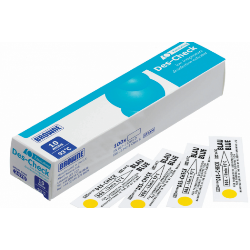 Des-Check, test tepelné desinfekce, 90°C/5min, bal. 100 ks, exp 13.9.2020