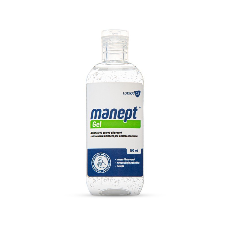 Dezinfekčný gél na ruky Manept, 100 ml