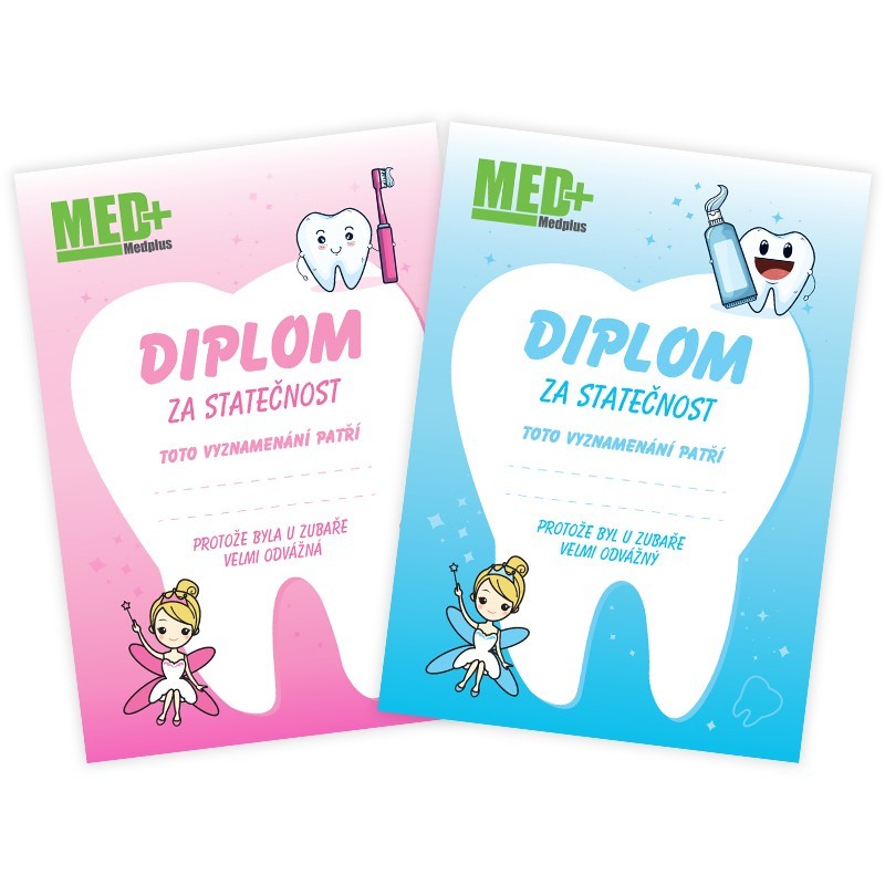 Diplom pro statečného dětského pacienta - 20 ks