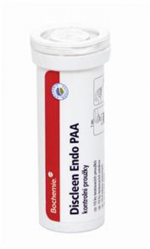 Discleen Endo PAA - kontrolní proužky, 15 ks, exp 24.11.2020