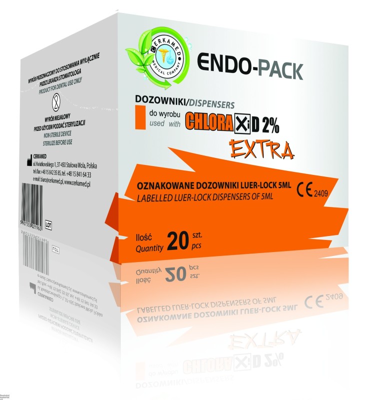 Endo Pack Chloraxid Extra, 20 x 5 ml striekačka