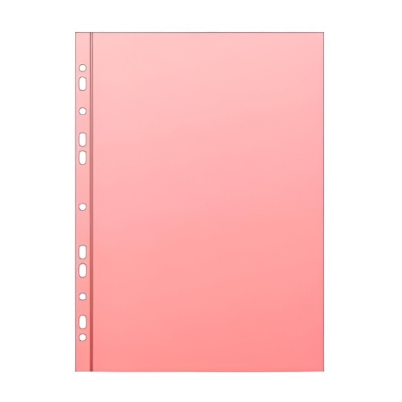 Euroobaly barevné U - A4, hladké, červené, 50 mic (bal.25ks)