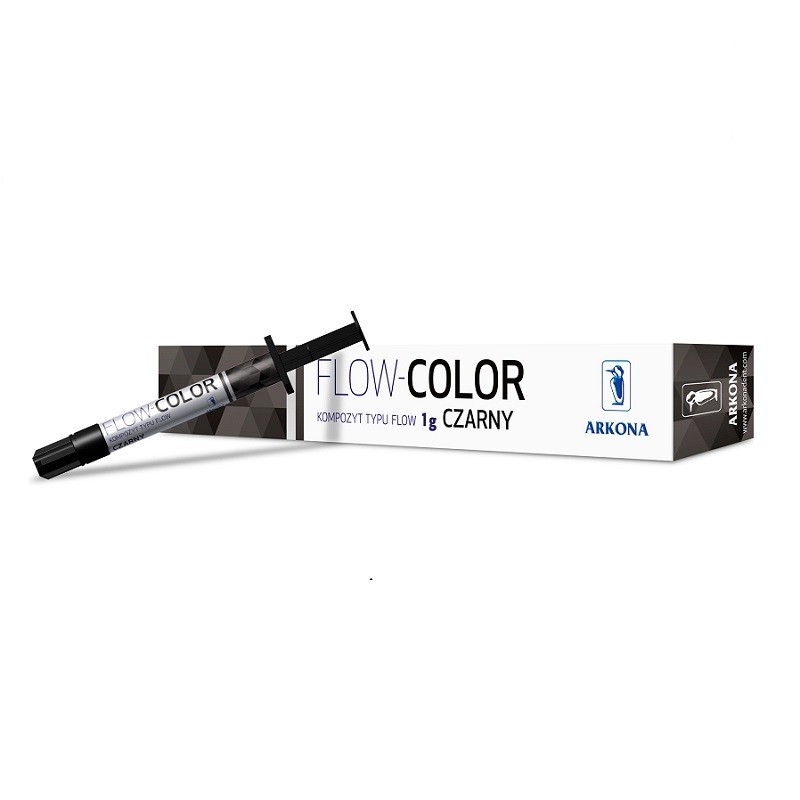 DOPRODEJ Flow-Color Arkona black, stříkačka 1g, černá, expirace 5.12.2025