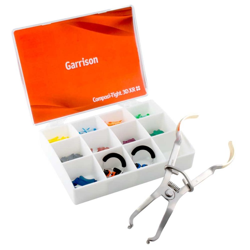 Garrison-Composi-Tight 3D XR - 2 ks kroužků (modrý, oranžový), 40 ks matric, 80 ks klínků