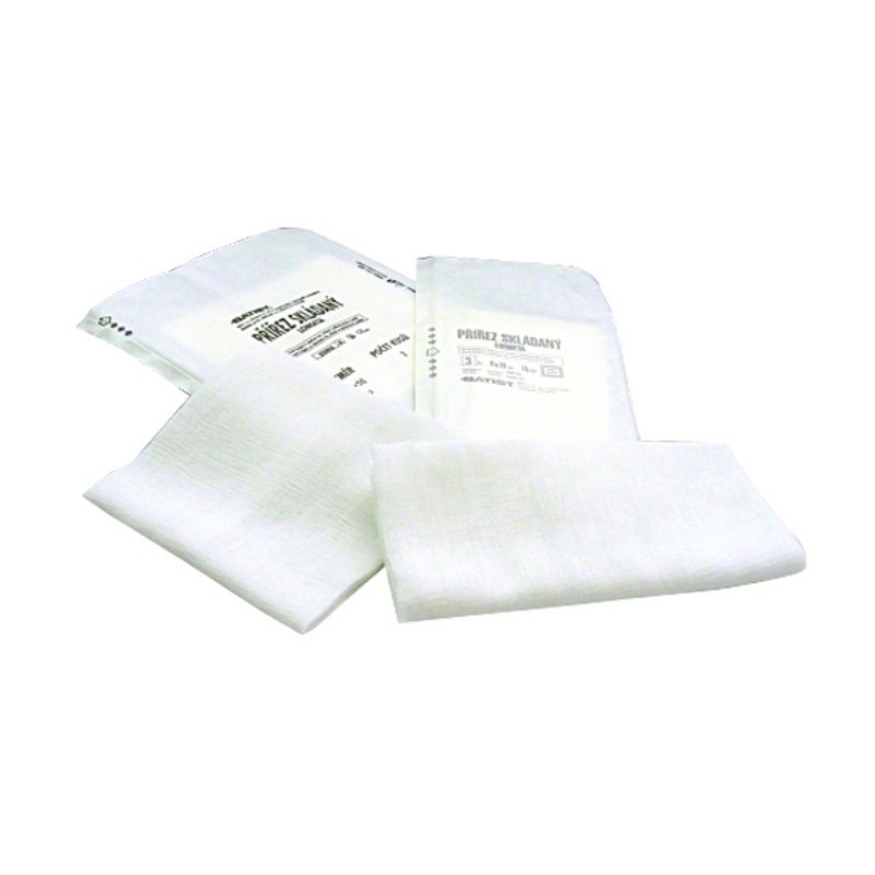 Gáza prierezy sterilné skladané 23cm x 23cm (bal.140x2ks) (longeta)