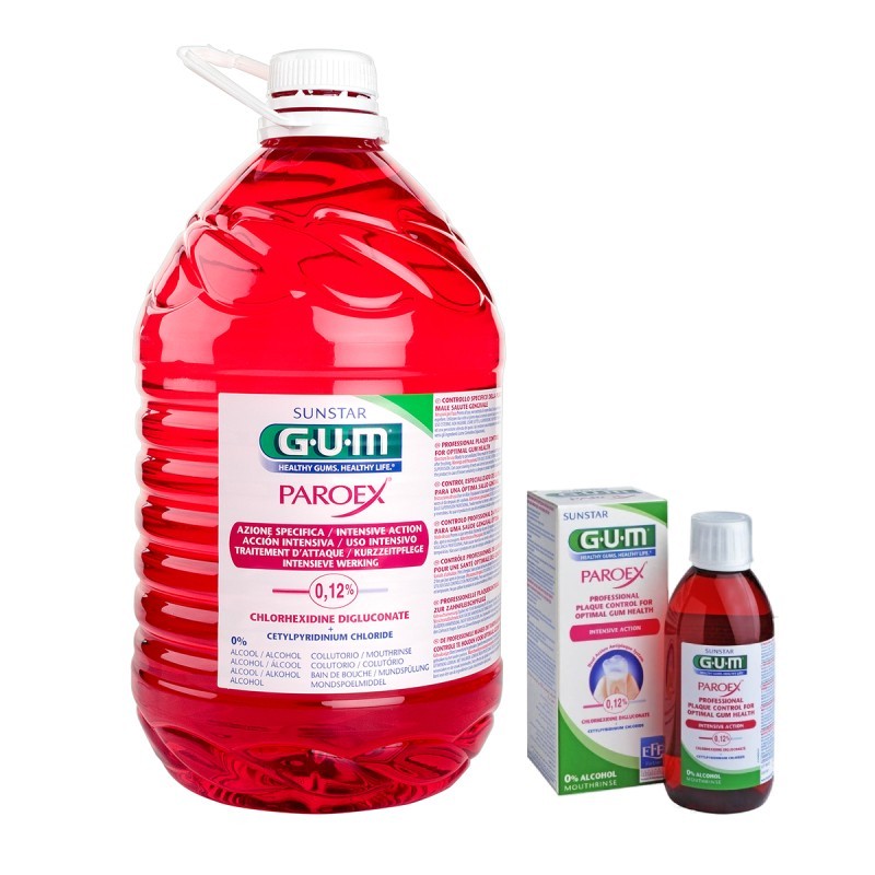 GUM Paroex ústní voda, (výplach, CHX 0,12%)