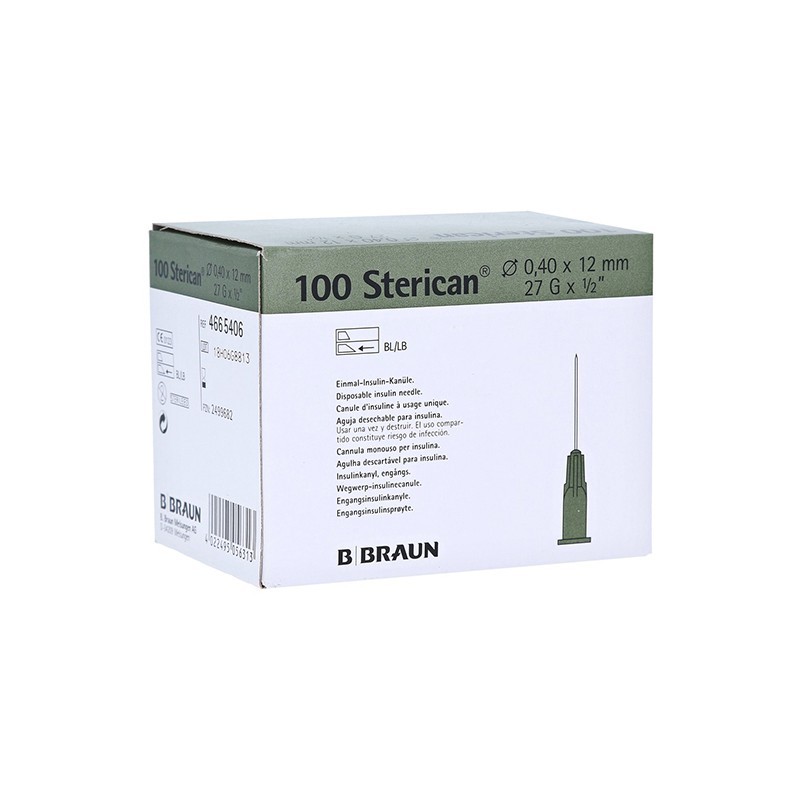 Injekčná ihla Sterican 27G x 1/2" 0,40 x 12 mm sivá, 100 ks
