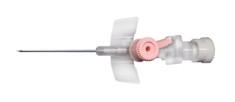Intravenózna kanyla KDM s krídielkami, s portom - ružová, G20, 1,1 x 32 mm