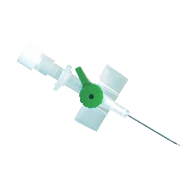 Intravenózní kanyla KDM s křidélky, s portem - zelená, G 18 0,95/1,30, exp 12/2020