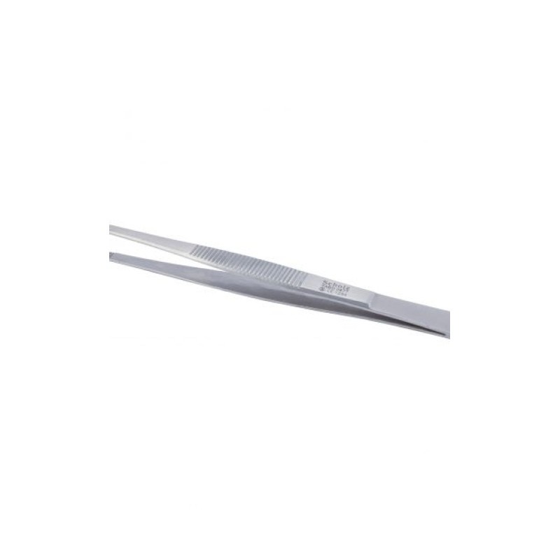 Jednorázová standardní pinzeta anatomická, rovná, 145 mm, kovová, 25 ks