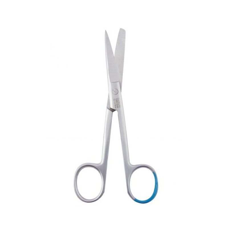 Jednorázové chirurgické nůžky ostré/tupé, rovné, 140 mm, kovové, 25 ks