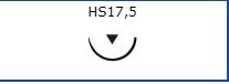 Jehla chirurgická šicí Chirana GE-22-HS17,5, 12 ks