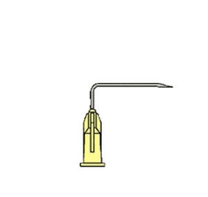Jehla Huber do portu Perouse 22G 0,70 x 25 mm, 1 ks