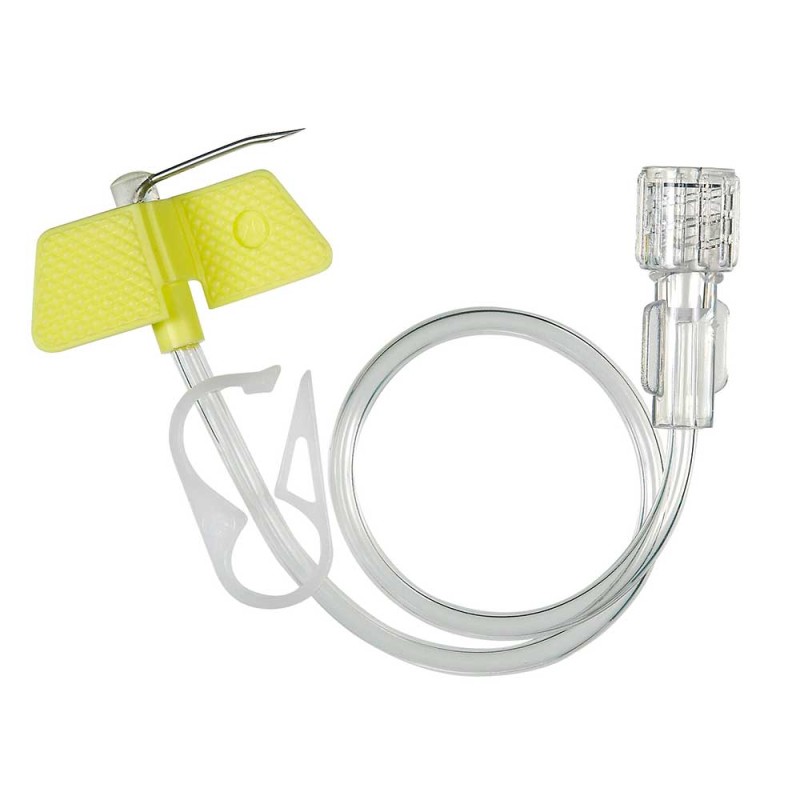 Huberova jehla s připojovací linkou, pr. 0,9 mm 20G, L 17 mm, 10 ks