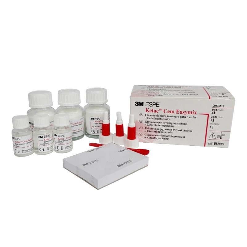 DOPRODEJ Ketac Cem Easymix, 3 x 30 g prášek, 3 x 12 ml, expirace 15.6.2026