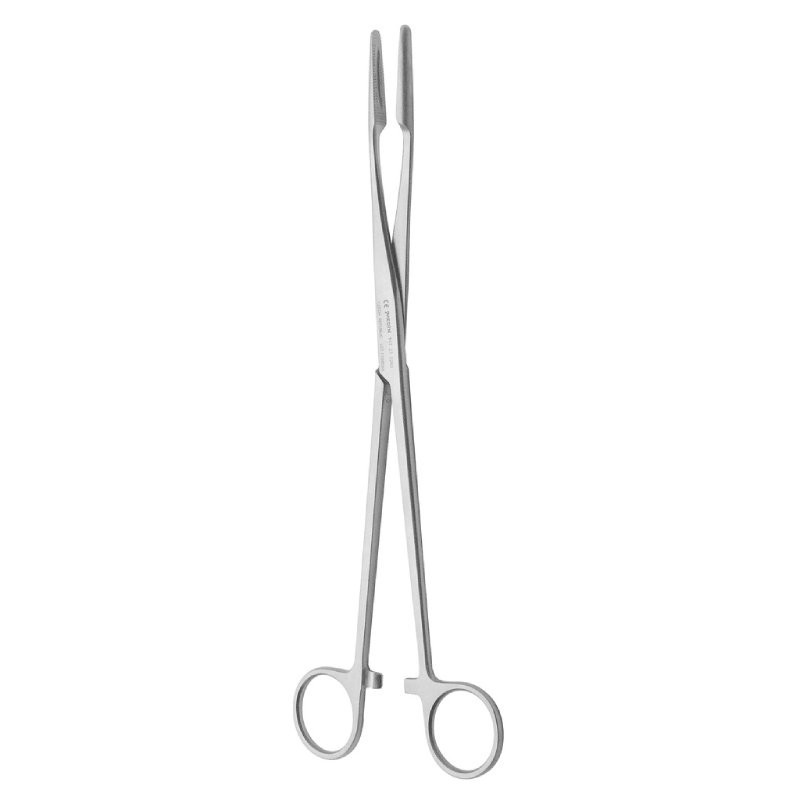 Kleště na tampony, rovné, s uzávěrem, 26 cm, Gross-Maier