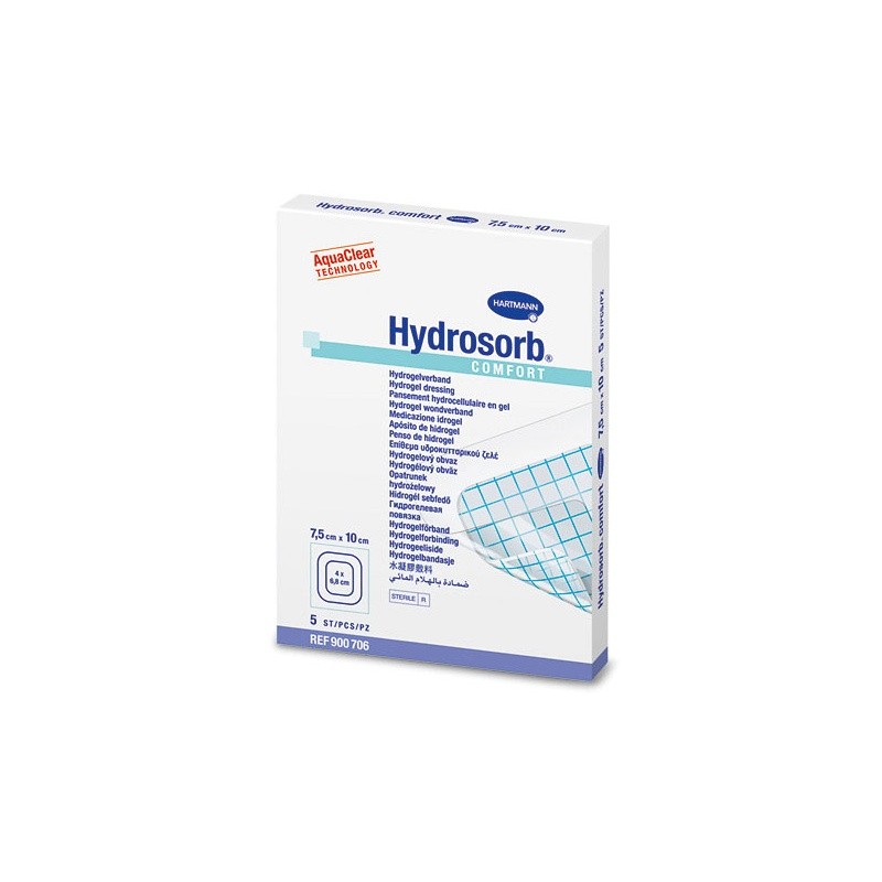 Kompres Hydrosorb comfort (12,5 x 12,5 cm), 5 ks, sterilní