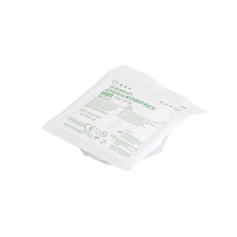 Kompresy gázové sterilné Sterilkompres 5cm x 5cm (bal.100x10ks)