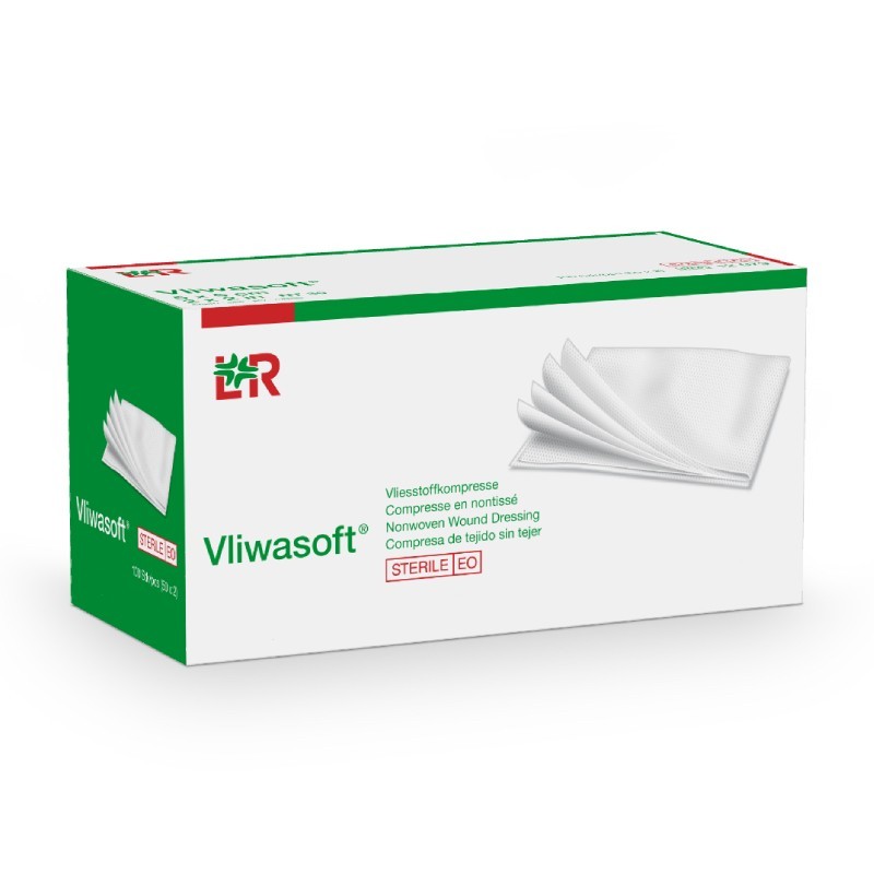 Kompresy netkaná textilie Vliwasoft, nesterilní, 4vrstvy, 100 ks