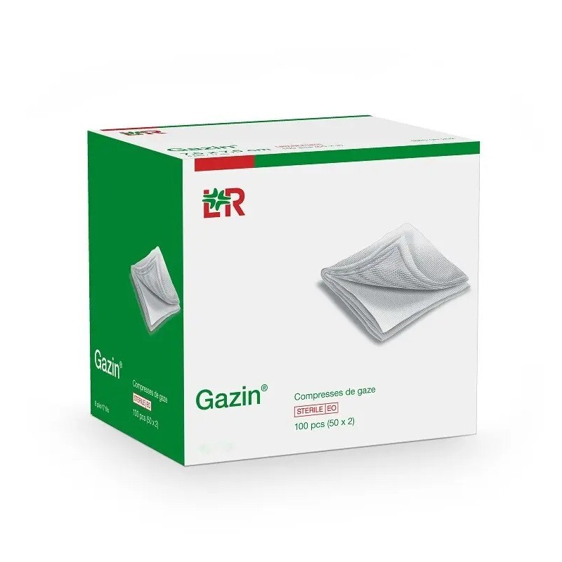 Kompresy z gázy Gazin sterilné 17/12vr. 10 x 10 cm, 10 x 10 ks
