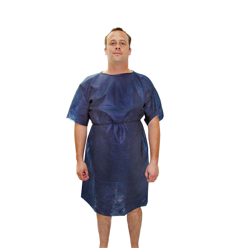 Košeľa pre pacientov Foliodress, typ Andel, tmavá modrá, 100 ks