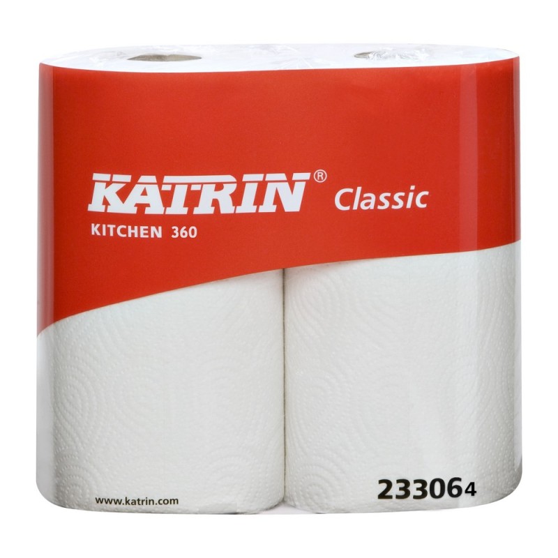 Kuchyňské utěrky Katrin Classic Kitchen, 1-vrstvé, 358 útržků, 2 role v balení