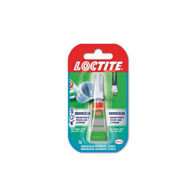 Lepidlo vteřinové Loctite Super Bond, tekuté, 3g
