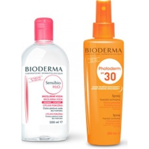 Letní sada Bioderma-Photoderm Bronz SPF30 200ml + Sensibio H2O 500ml