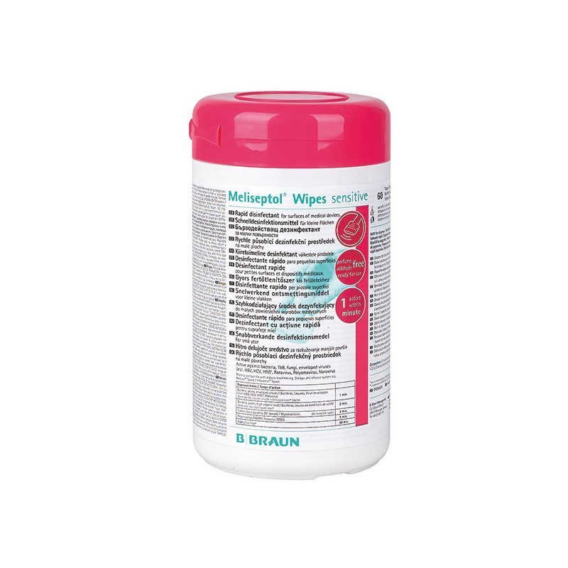 Meliseptol Wipes Sensitive ubrousky, dóza, 60 ks, exp 03/2022