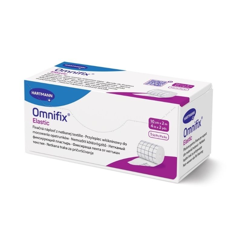 Náplast fixační Omnifix Elastic z netkané textilie, v roli, 10 cm x 2 m, 1 ks