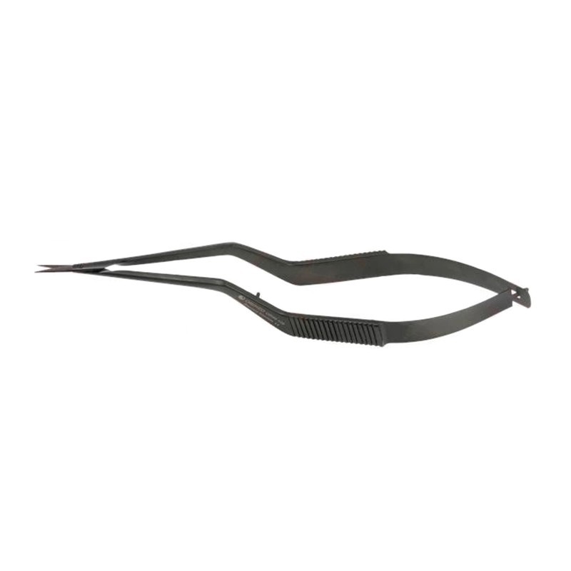 Nožničky Castroviejo, čierna keramika, 15,5 cm