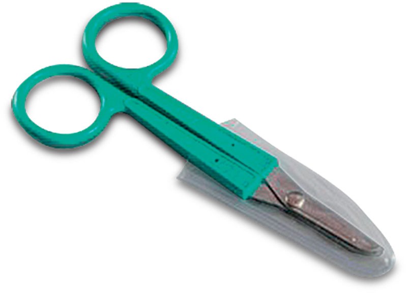 Nůžky na šití sterilní zelené, 12 cm