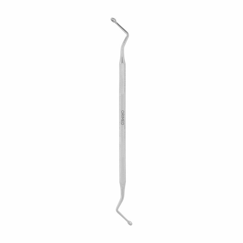 Oboustranná alveolární lžička Hemingway, malá, oválná, š. 2,5 mm x 5 mm, délka 18,5 cm
