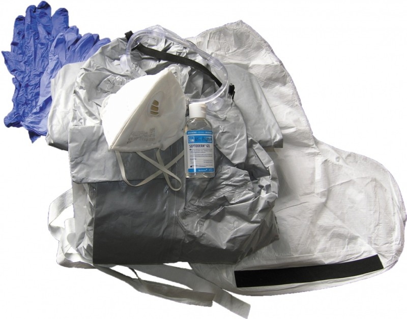 Ochranná sada Ebola - komplet
