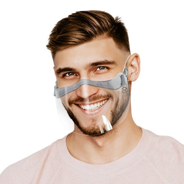 Ochranný štít tváre Face Shield s gumičkami za uši, 2 ks