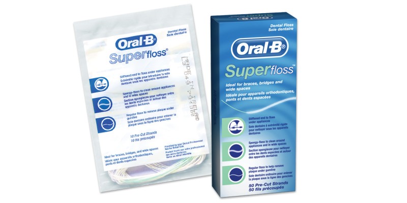 Oral-B dentální nit Superfloss, 50 ks