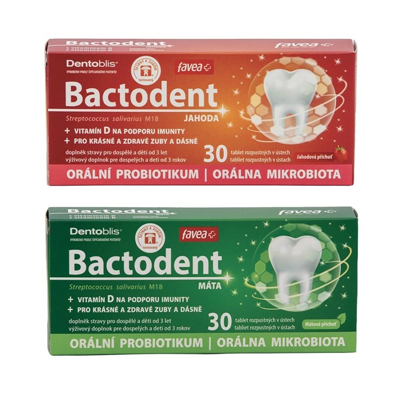 Orální probiotika Bactodent, 30 tablet